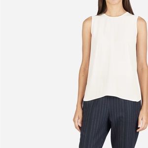 Everlane Silk Shell in Offwhite